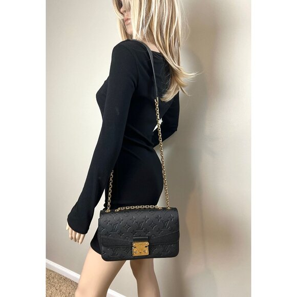 Louis Vuitton Marceau NM Black Empriente Leather Shoulder Bag - Picture 6 of 10